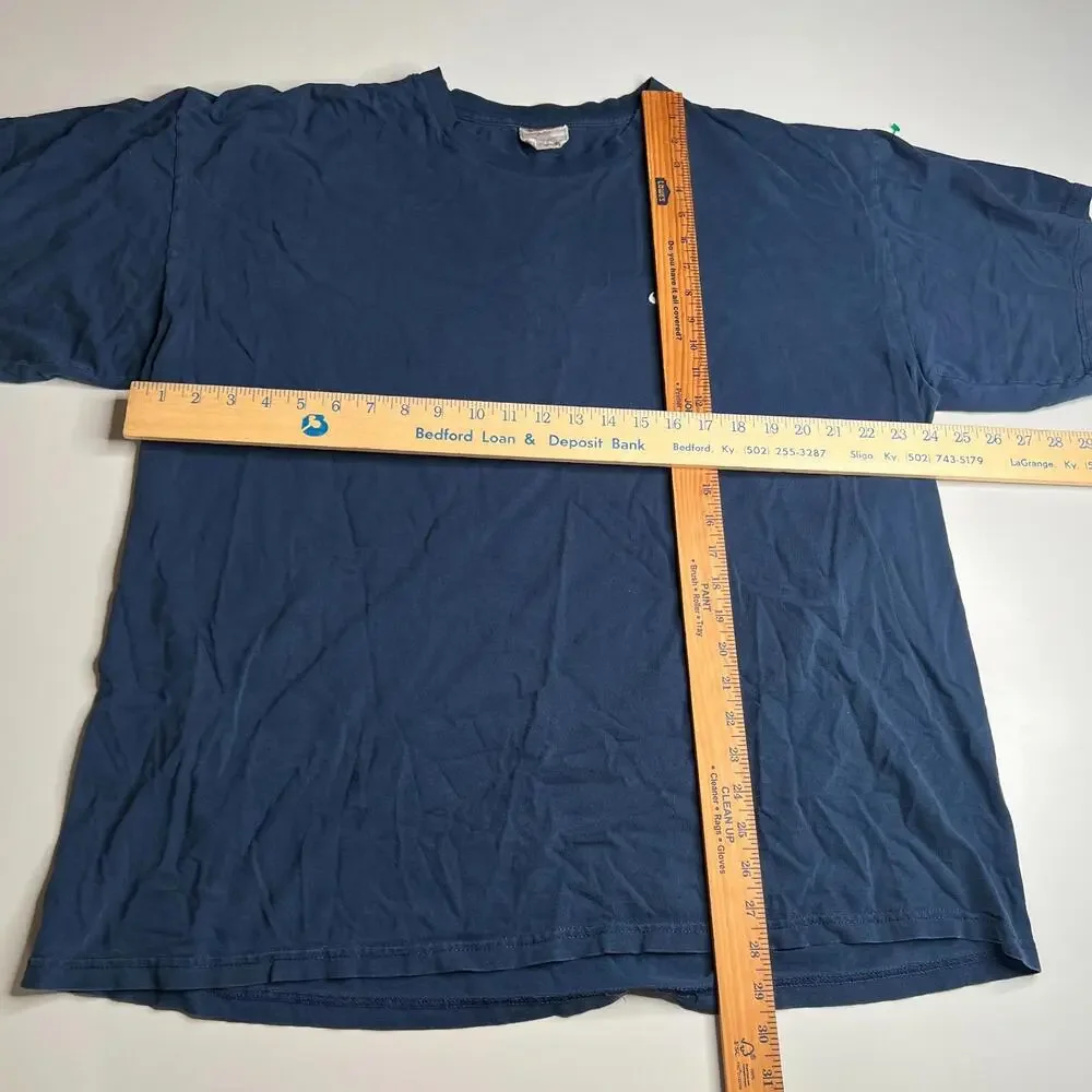 Vintage Nike T-Shirt Blue Swoosh Logo 90s Y2K‎ Men’s XXL Made in Mexico
